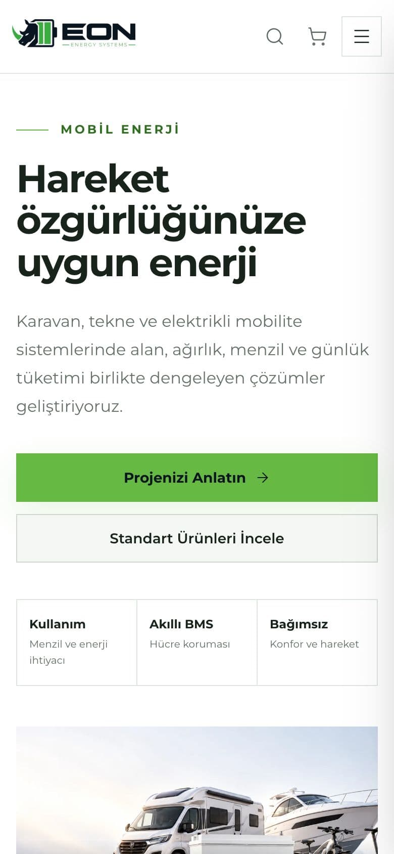 Eon Enerji mobil: Bireysel çözümler