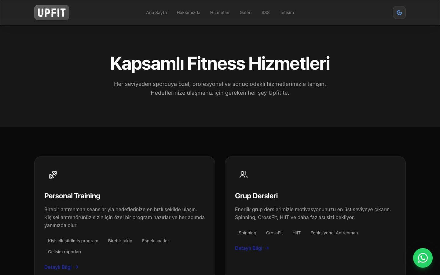 Upfit Performance: Hizmetler
