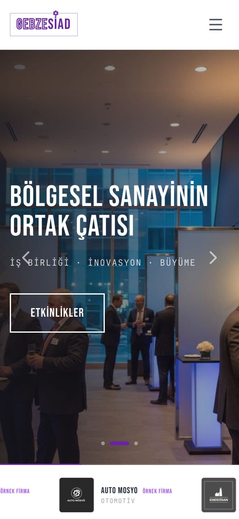 GEBZESİAD mobil görünümü