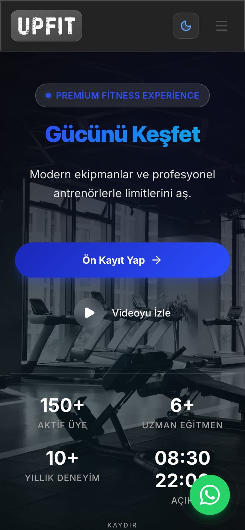 Upfit Performance mobil görünümü